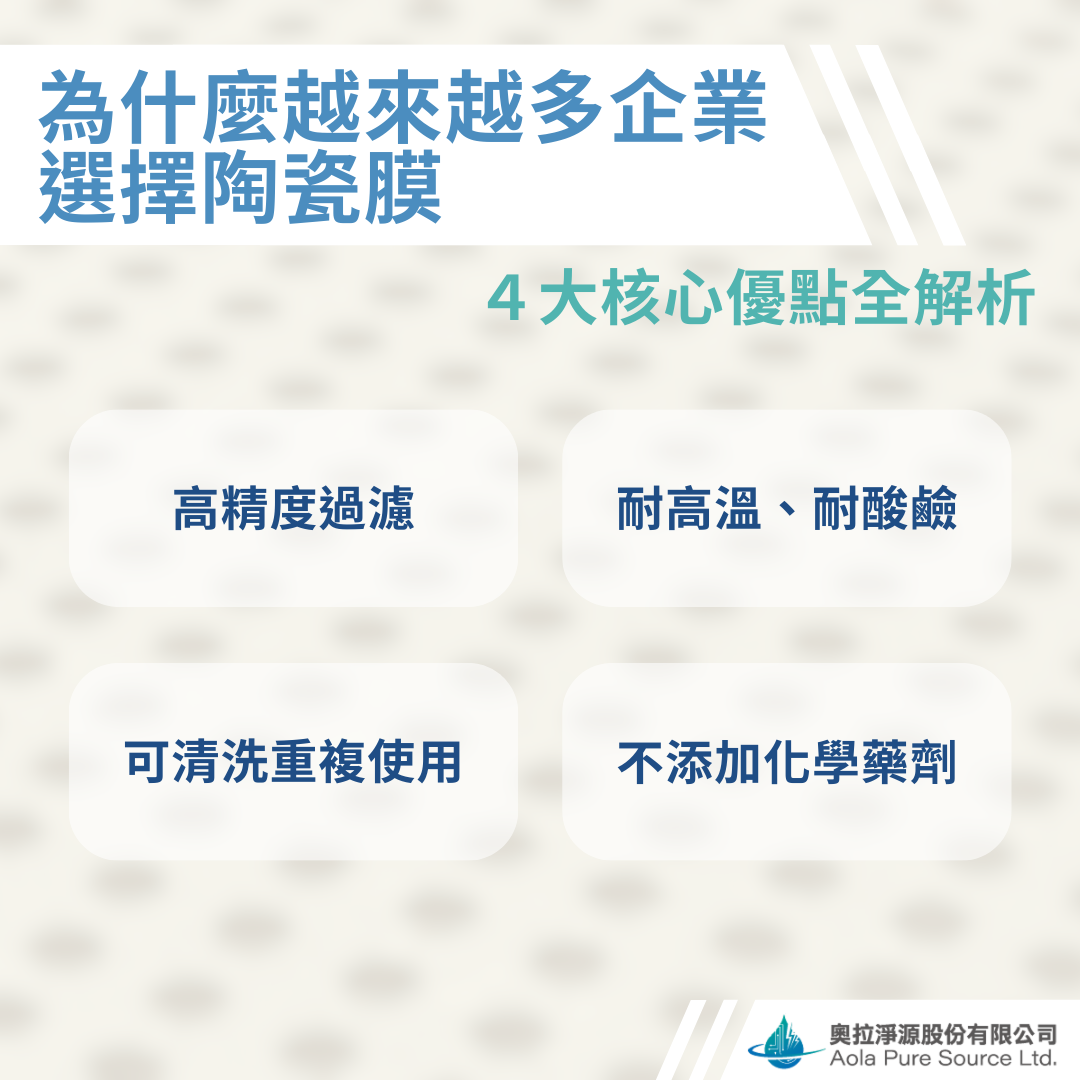 陶瓷膜優點