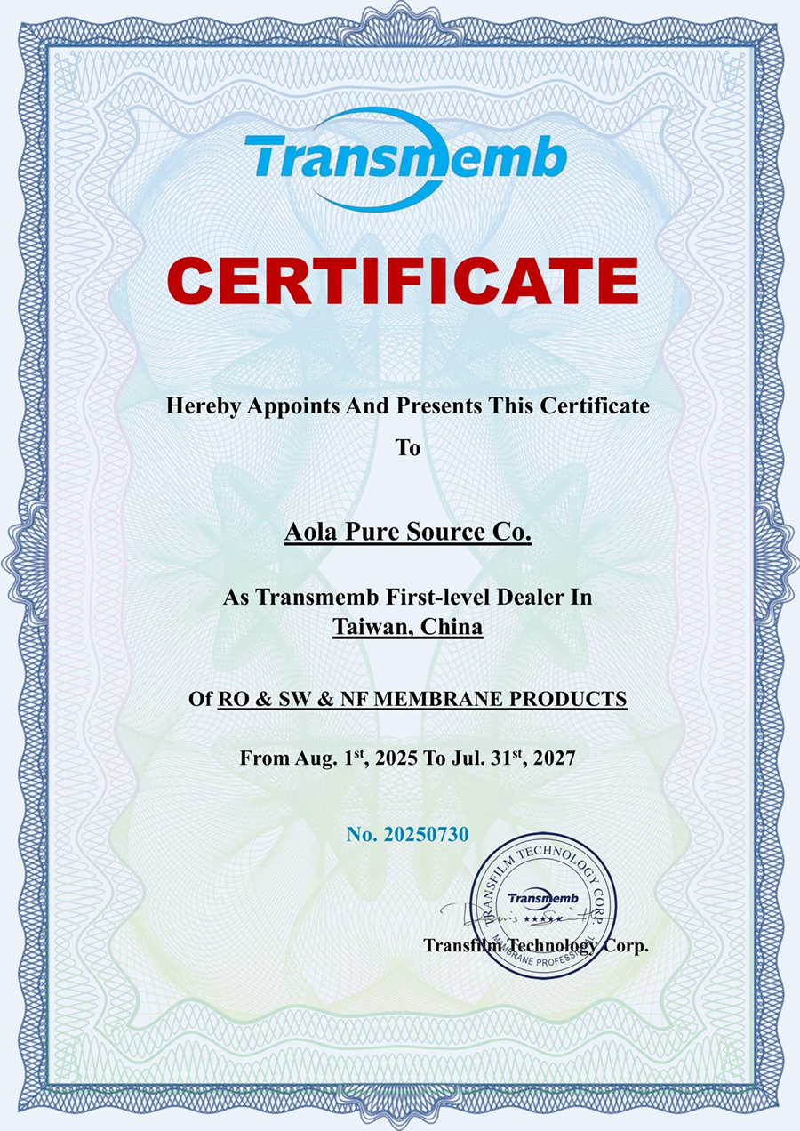Transmemb Certificate